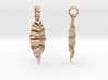 Fractal Leaves Earrings 3d printed 