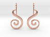 Spiral Earrings 3d printed 