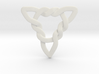 Triangle Knotty Pendant 3d printed 