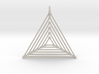 Nested Triangles Pendant 3d printed 
