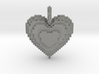 Blocks Heart Pendant 3d printed 