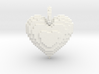 Blocks Heart Pendant 3d printed 