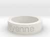 Thick Cheyenne Ring 
 3d printed 