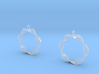 Mobius Earrings 3d printed 