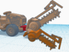 1/50th Trench Ditch Digger for Ventrac Tractor 3d printed 