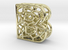 Bionic Necklace Pendant Design - Letter B 3d printed 