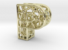 Bionic Necklace Pendant Design - Letter P 3d printed 