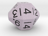 Polyhedral d18 (Rounded, Lavender) 3d printed 