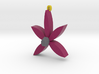 Violet Flower Pendant 3d printed 