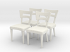 1:36 Dog Bone Chairs (Set of 4) 3d printed 