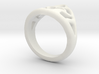 Semi Long Ring "Anna-Mai" 3d printed 