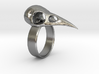 Realistic Raven Skull Ring - Size 11 3d printed 