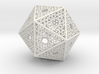 Screened Icosahedron 3d printed 