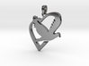 Love & Peace Pendant 3d printed 