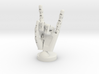 Cyborg hand posed rock small 3d printed 