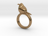 Ring with a bird on top of it 3d printed 