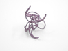 Aster Ring (Large) Size 9 3d printed Custom Dyed Color (Wisteria)