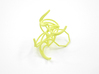 Aster Ring (Large) Size 8 3d printed Custom Dyed Color (Key Lime)