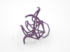 Aster Ring (Large) Size 6 3d printed Custom Dyed Color (Eggplant)
