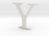 Y (letters series) 3d printed 