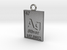 Silver Periodic Table Pendant 3d printed 