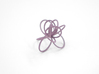 Flora Ring B (Size 8) 3d printed Custom Dyed Color (Wisteria)