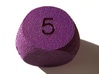 D5 Sphere Dice 3d printed In Purple Strong and Flexible