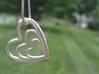 Heart Necklace - Customizable 3d printed Photo of the 3 Heart.