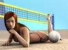 Female Laying Down 3d printed Female model laying down at the beach. 