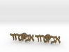 Hebrew Name Cufflinks - "Avigdor" 3d printed 