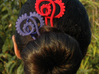 Flamenco- nouveau hair Pin 3d printed 