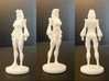 Carly homage Space Woman 1.89inch Transformers Min 3d printed 1.89 inch Carly mini-figure printed in White Strong Flexible Polished.