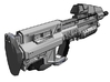 1:6 scale Sci-Fi Assault Rifle 3d printed Add a caption...