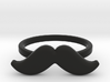 Ring Moustache Plastic 3d printed 