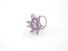 Aster Ring (Small) Size 9 3d printed Wisteria Nylon (Custom Dyed Color)