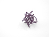 Aster Ring (Small) Size 9 3d printed Eggplant Nylon (Custom Dyed Color)