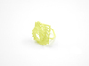 Arithmetic Ring (US Size 8) 3d printed Key Lime Nylon (Custom Dyed Color)