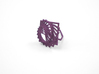 Arithmetic Ring (US Size 8) 3d printed Eggplant Nylon (Custom Dyed Color)