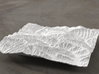 6'' Great Smoky Mountains, TN/NC, USA 3d printed Rendering of model from the North, Mt Le Conte is in the foreground