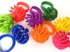 Fidget Ring - Turbine spinner ring 3d printed Available in all dyed strong and flexible plastics