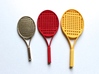 Tennis Raquet - 1:14 3d printed Mini Tennis Racket - Plastic