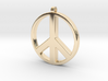 Peace Pendant 3d printed 