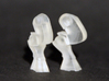 Goat Legs for Minimates 3d printed printed in Frosted Ultra Detail