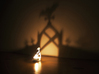 In the shadows - A Halloween Graveyard Projection 3d printed Candlelight  - graveyard projection