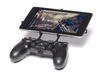 Controller mount for PS4 & HP Slate8 Pro 3d printed Front View - A Nexus 7 and a black PS4 controller