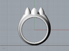 59 Caddy Cat Ring - Size 8 1/2 (18.59 mm) 3d printed 