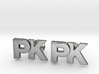 Monogram Cufflinks PK 3d printed 