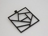 Crazy Quilt Pendant - Thicker Lines 3d printed 