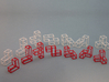 "SOMA's Revenge" - Interlocking Puzzle Cube 3d printed Inner parts in red, Outer parts in white