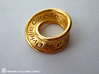 Moebius Ring with Continuous Text 3d printed 